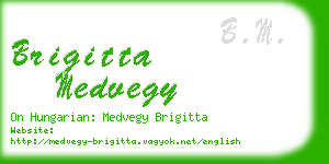 brigitta medvegy business card